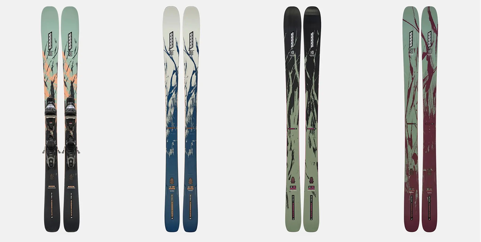 Collage of skis from K2