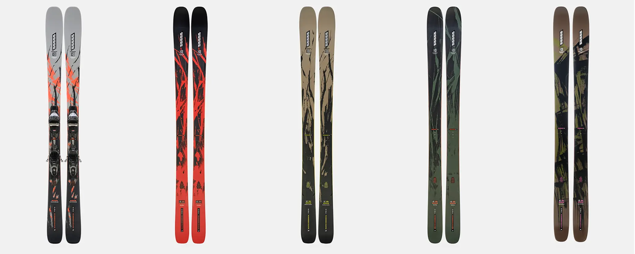 Collage of skis from K2