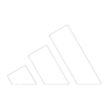 White Adidas logo.