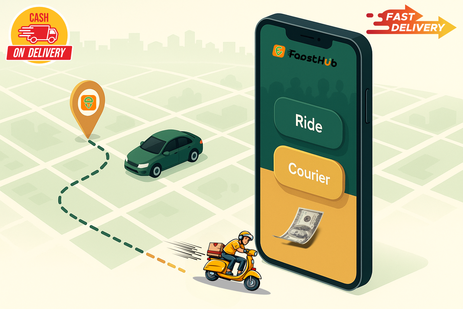 FaastRide Has Arrived: Rideshare + Courier, Unified by FaastHub
