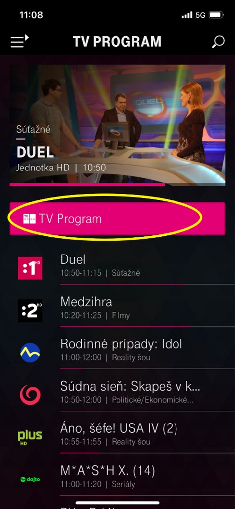 7-dňový TV archív screen 2