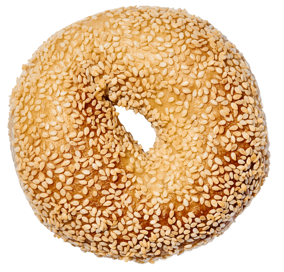 PopUp Bagels sesame bagel; brand food photo