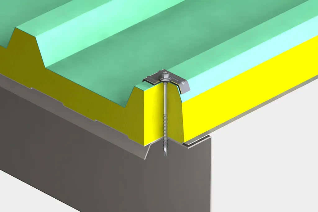 Sandwich panel fixings for roof and facade / storm washers