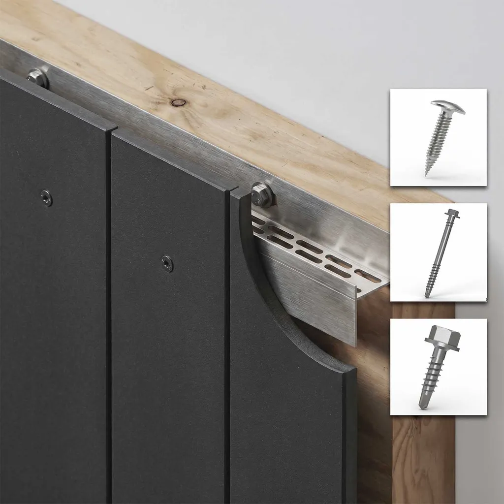 Fasteners for ventilated facades