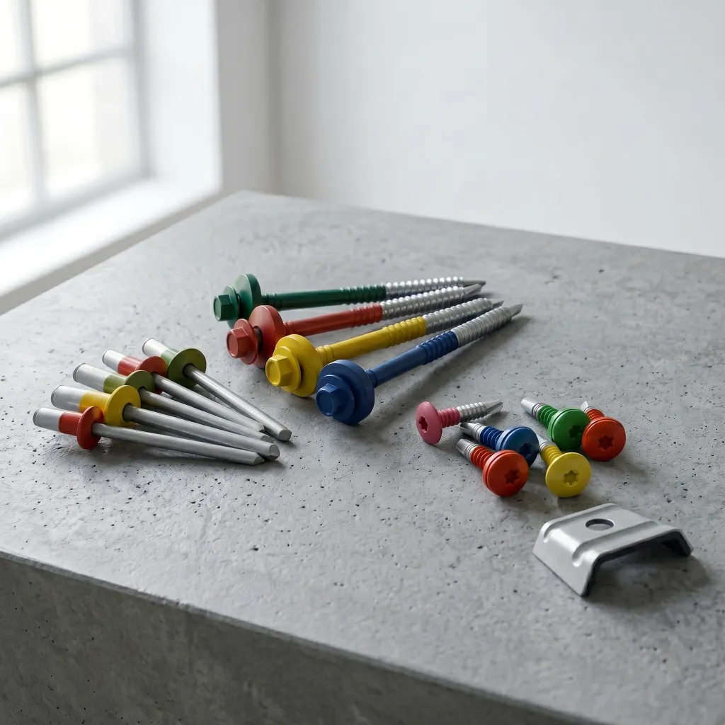 Powder-coated fasteners