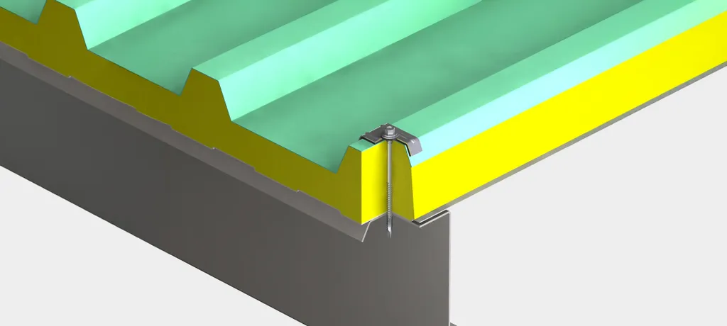 Sandwich bevestigingen dak & gevel / kalotten