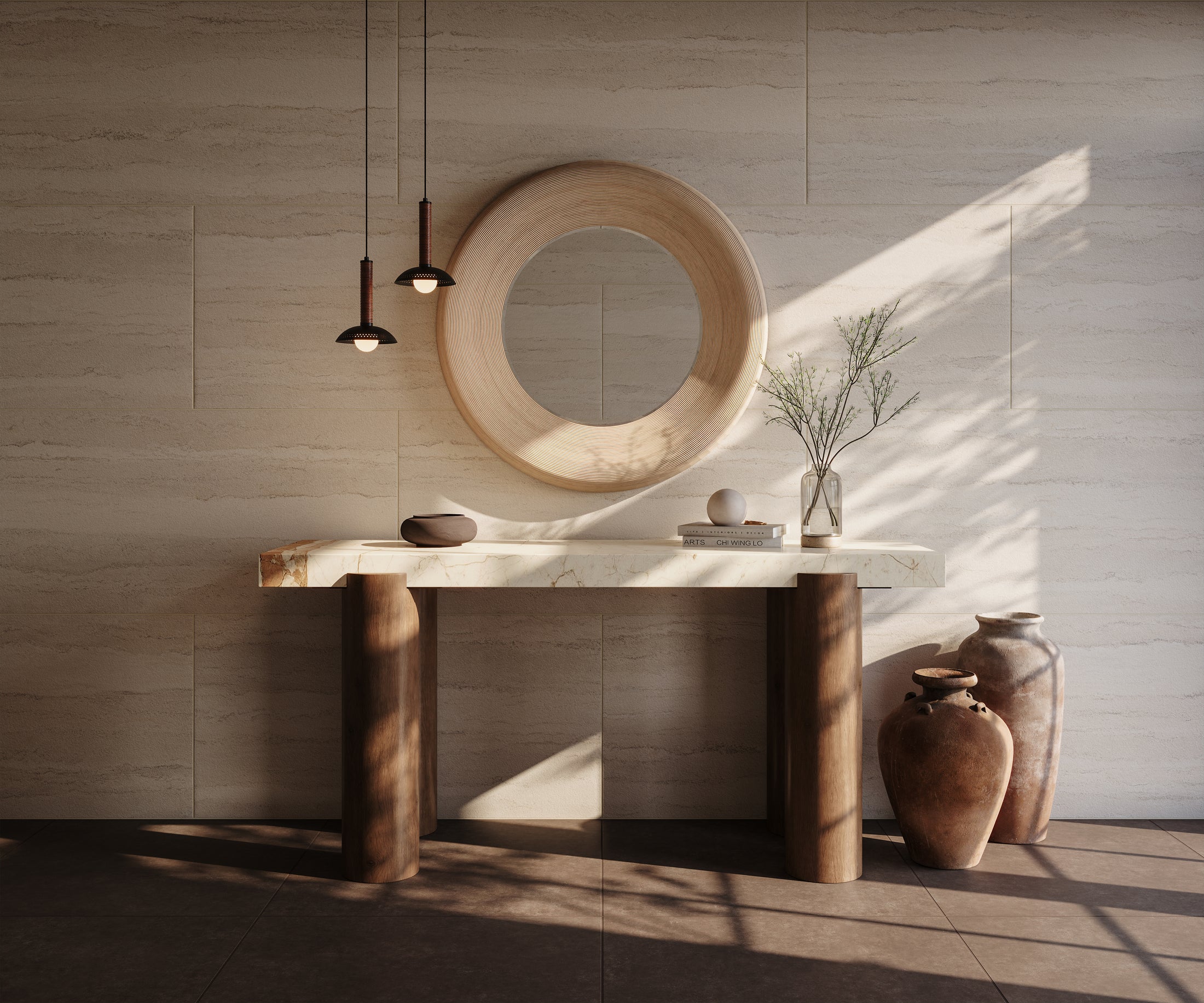 ドヨン　ポラロイド Wyatt 32 x 32 Matte Porcelain Tile in Espresso | Edward Martin