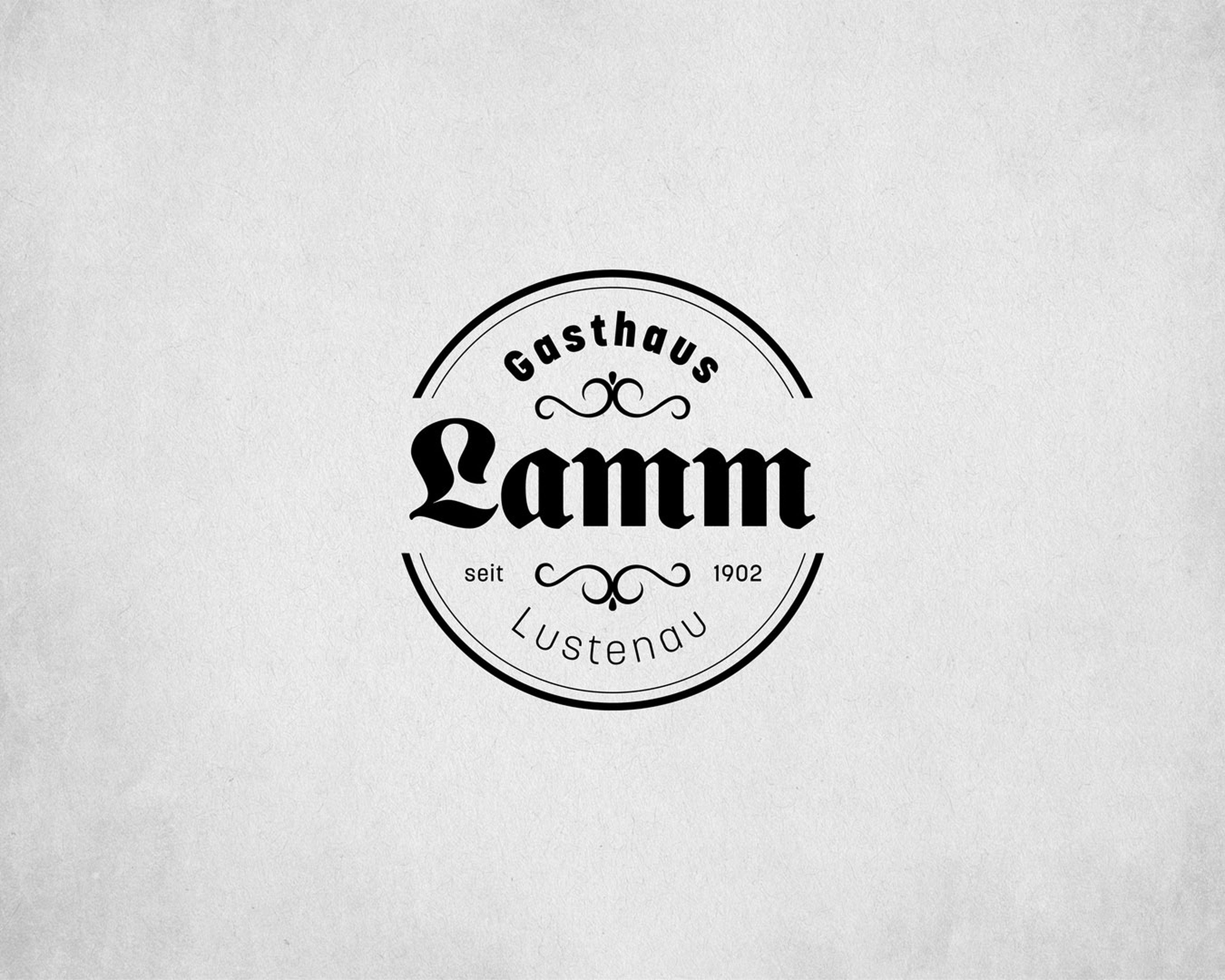 Branding_Logo_Marke Gasthaus Lamm Lustenau_designed by Ölz GrafikDesign