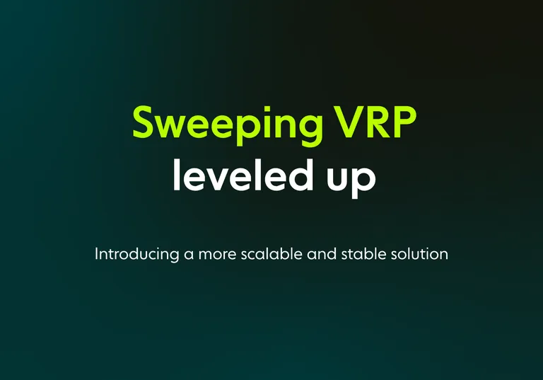 Green Yapily-branded background with "Sweeping VRP leveled up" written on it