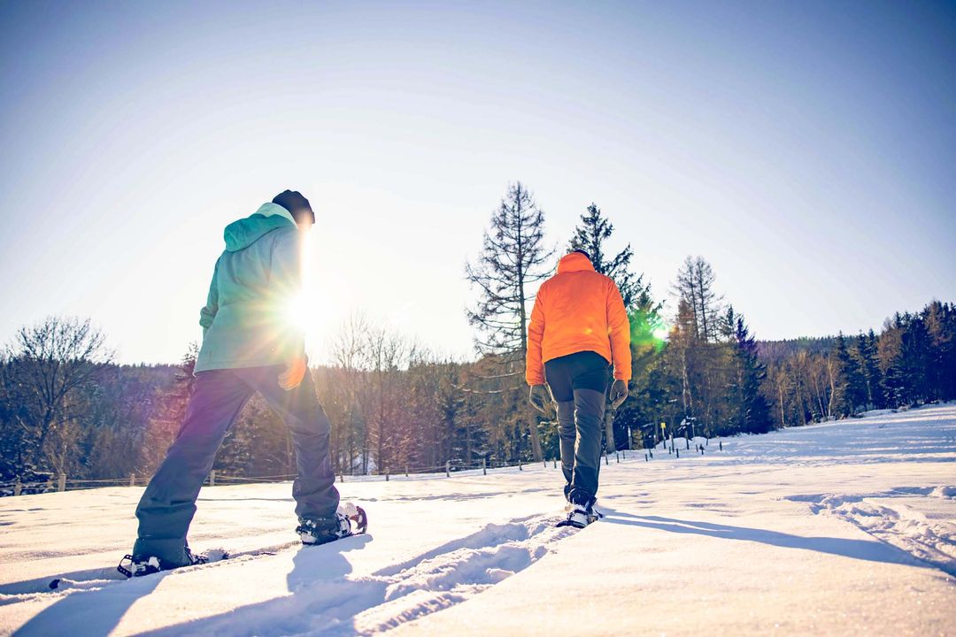 Schneeschuhwanderung, Schnee, Winterlandschaft