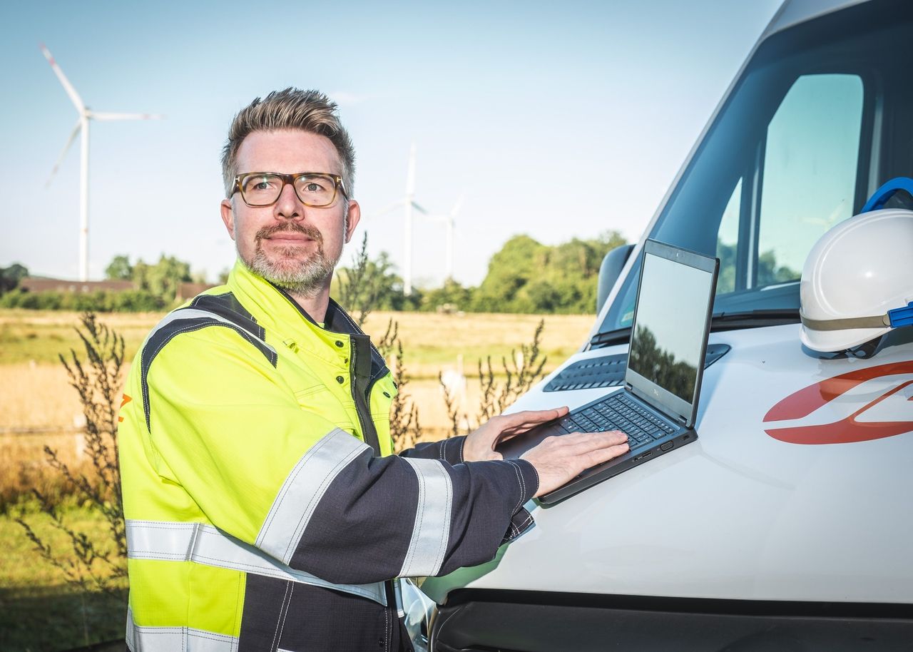 Mitarbeiter auf einer Baustelle
