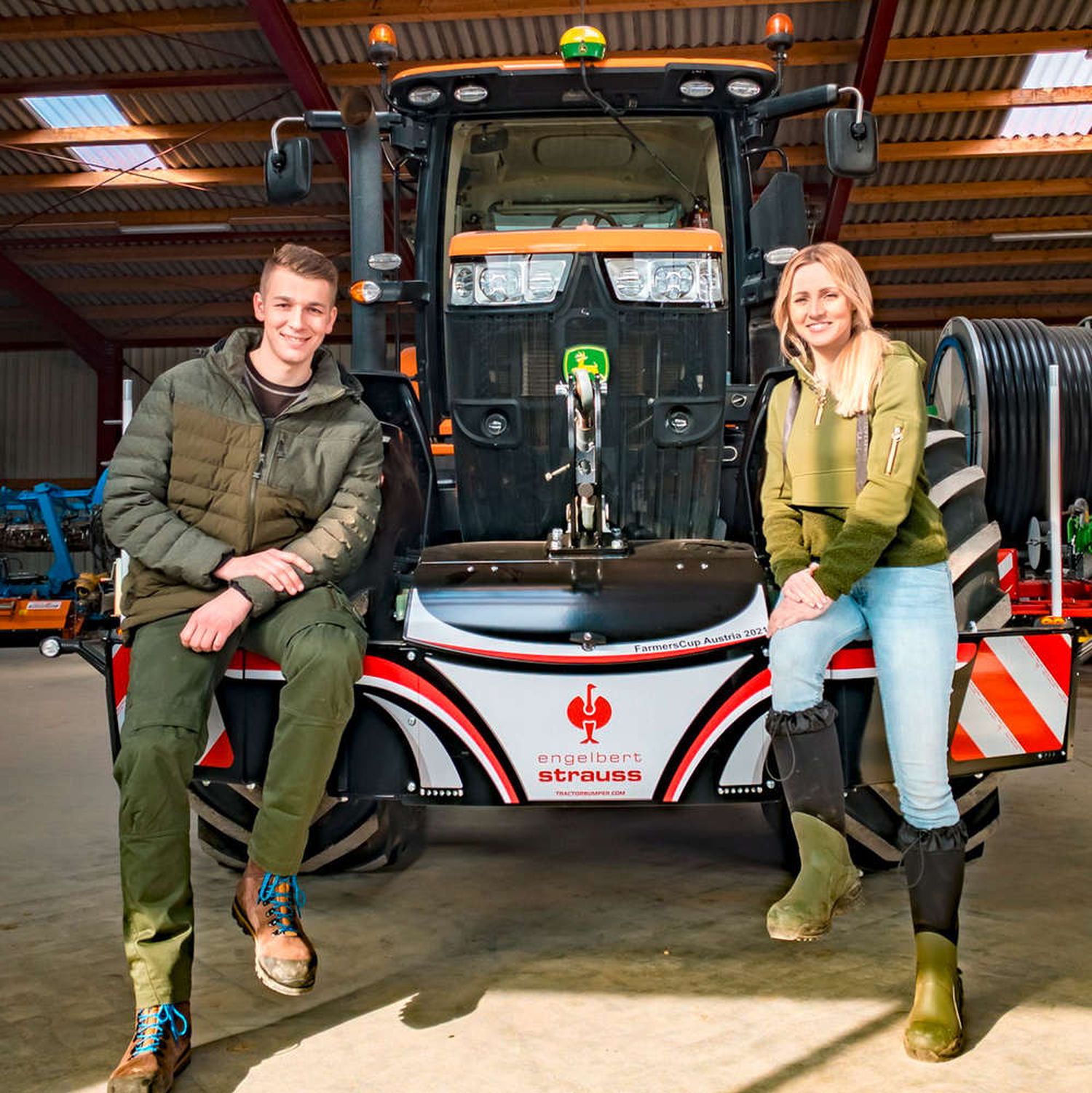 Strauss Farmers Cup: Georg Mauser und Melissa Naschenweng sind das Team Austria.