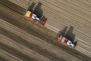 Steytraktoren Vogelperspektive