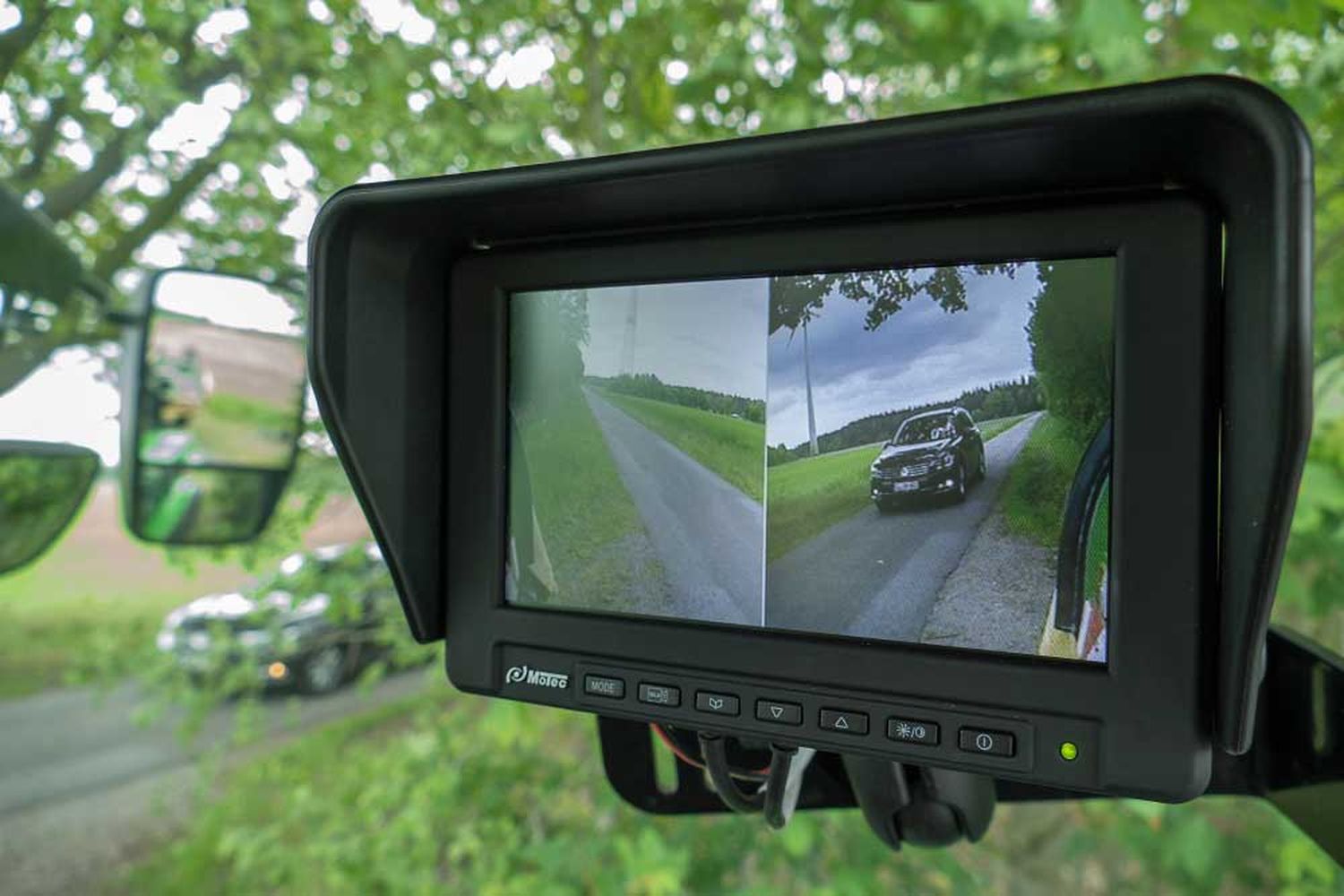 Blick auf dem geteilten Monitor