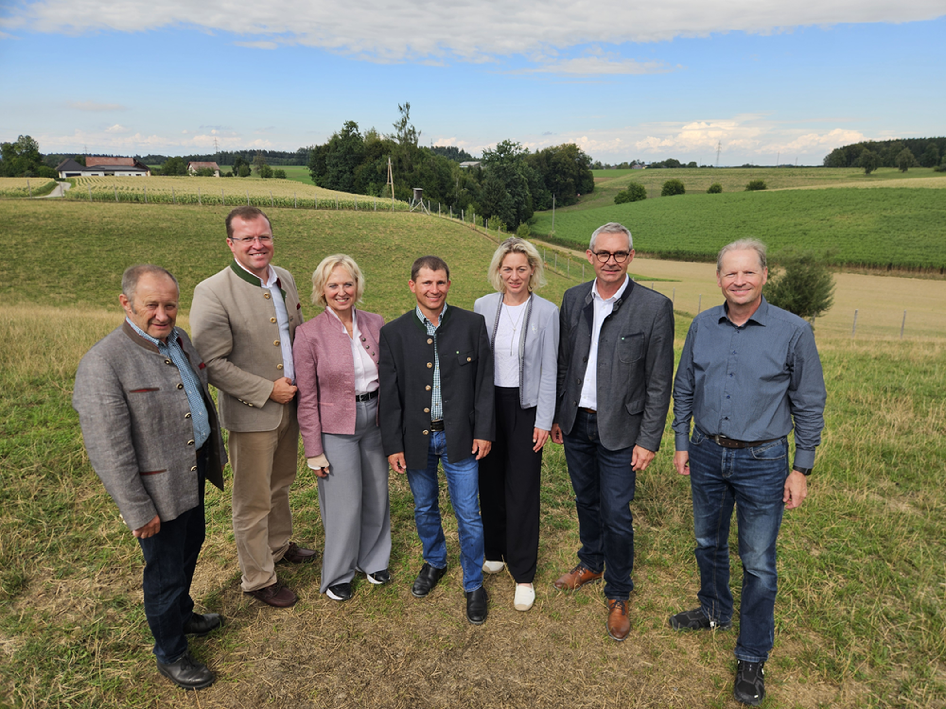 Kogler, Pfeffer, Watzenböck, Schlager, Hüthmair, Waldenberger, Wallner (v.l.)