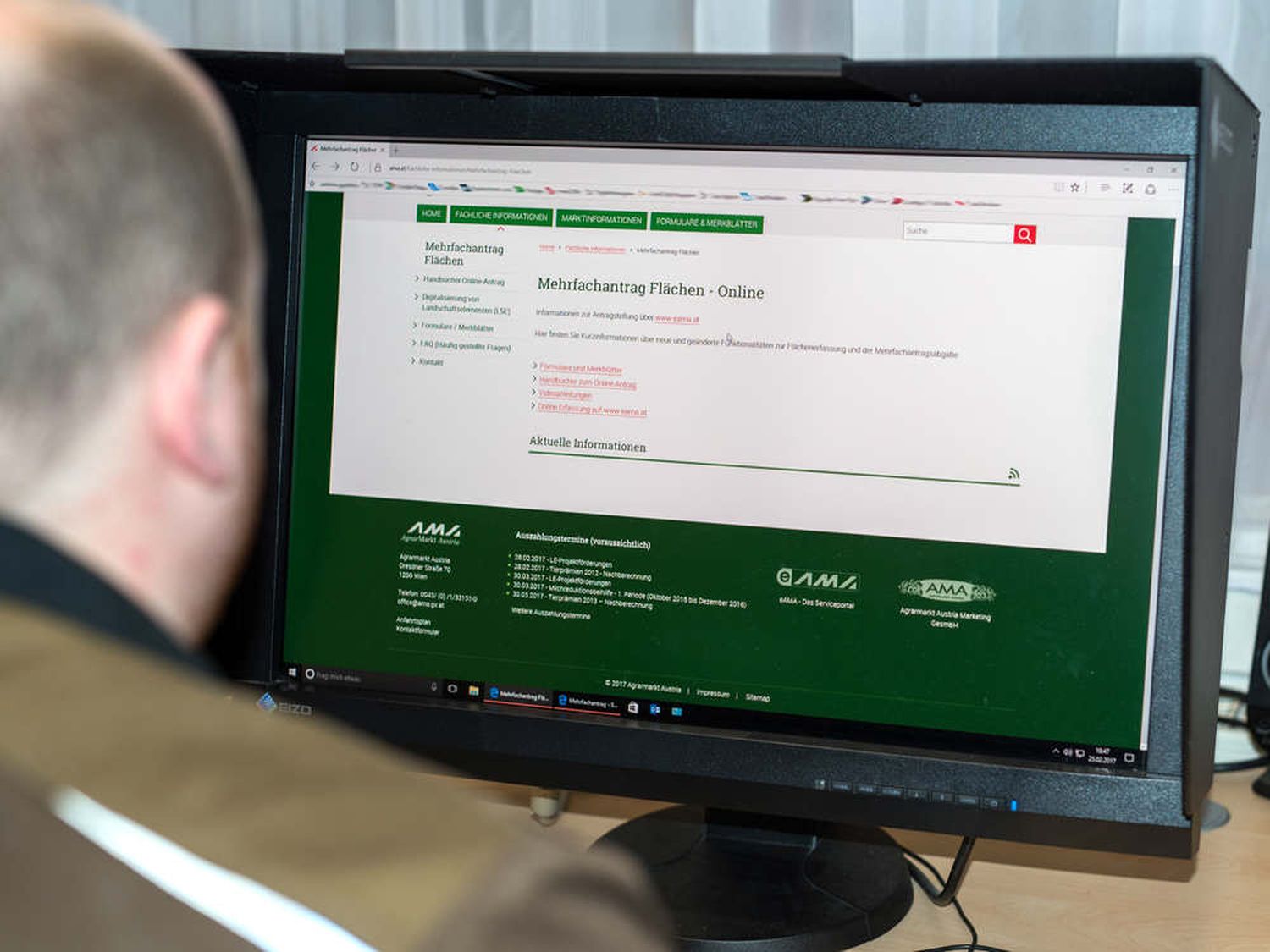 Der Mehrfachantrag kann online über www.eama.at gestellt werden oder mit Hilfe der Landwirtschaftskammer.