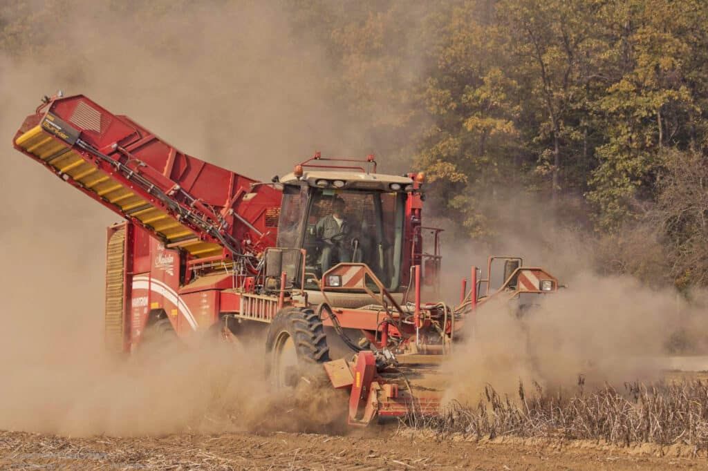 Die Ernte auf den Feldern im Weinviertel erfolgt immer öfter bei staubtrockenen Verhältnissen.
