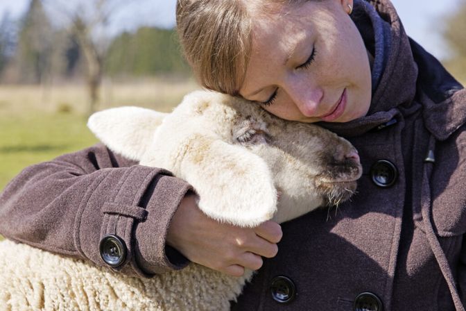 Mehr als nur Milch, Fleisch und Wolle: Tiere als Seelentröster und Mutmacher.