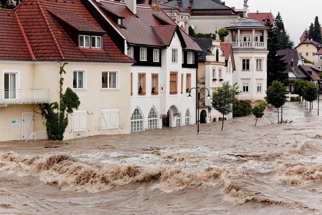 Regelmäßig von Hochwasser betroffen ist die Stadt Steyr.