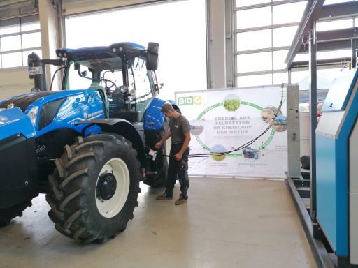 Vom Feld zum Energieträger: Der „New Holland Methane Power“ ist weltweit der erste Serientraktor der mit 100 Prozent Methan betrieben wird.