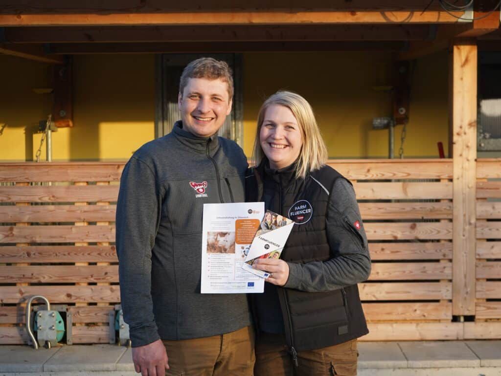 Lisa und Sebastian Zanker waren die ersten von mehreren geplanten Hofbesuchen in diesem Jahr.