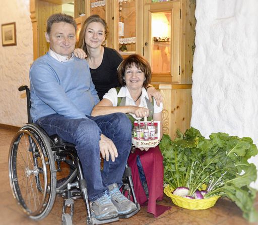 Familie Thaler: Josef, Maritta und Elfi