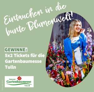 Mach mit und gewinne 5×2 Tickets für die Gartenbaumesse