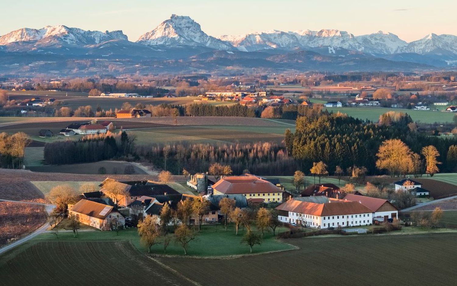 Hof im Winter