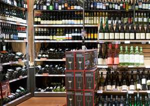 Weinregal, Supermarkt