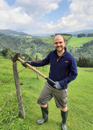Beim Zäunen
