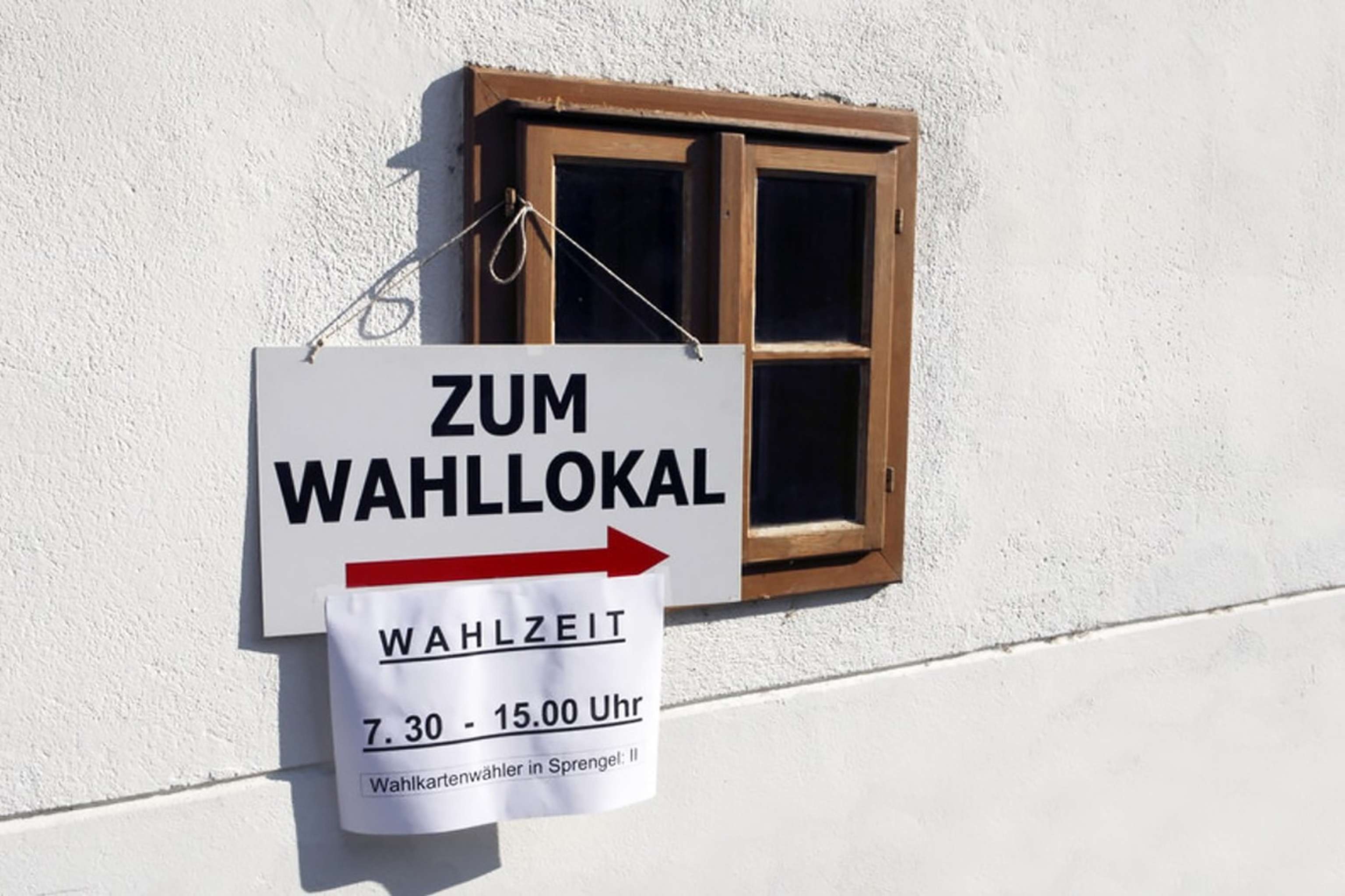 Zum Wahllokal