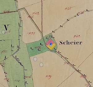 Historischer Auszug eines Hofes bei DORIS.