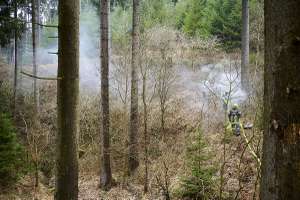 Waldbrandübung im ÖBf-Forstrevier Weißenkirchen