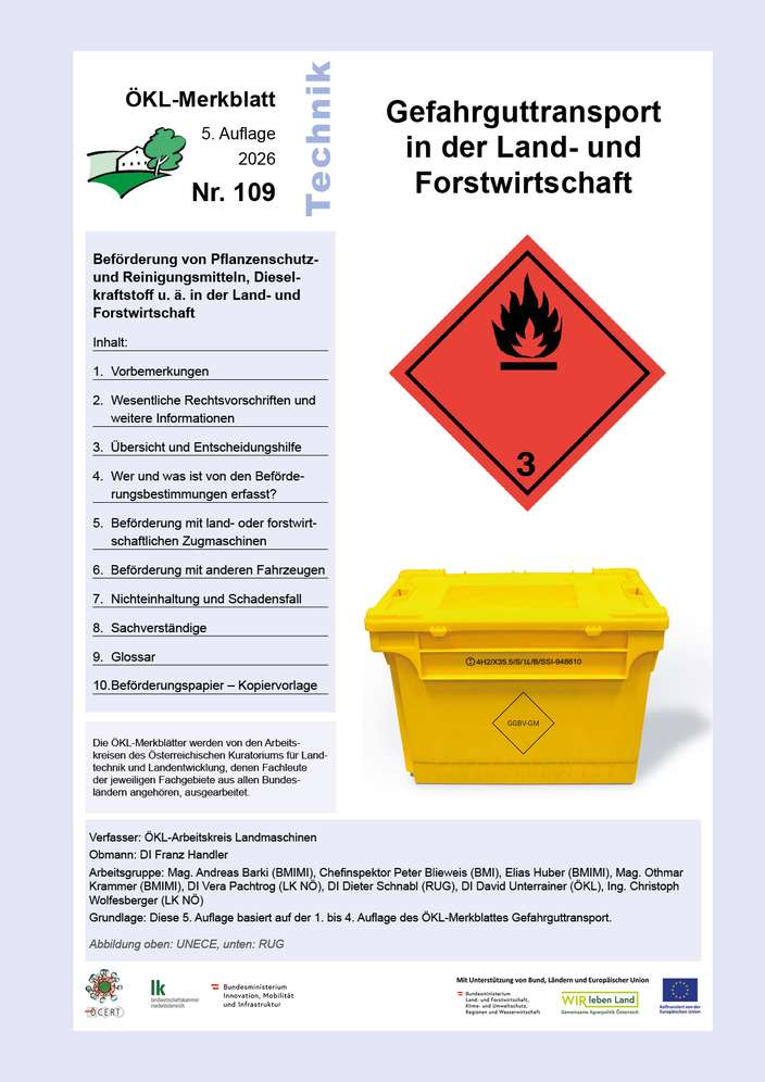 Das neu aufgelegte Merkblatt 109