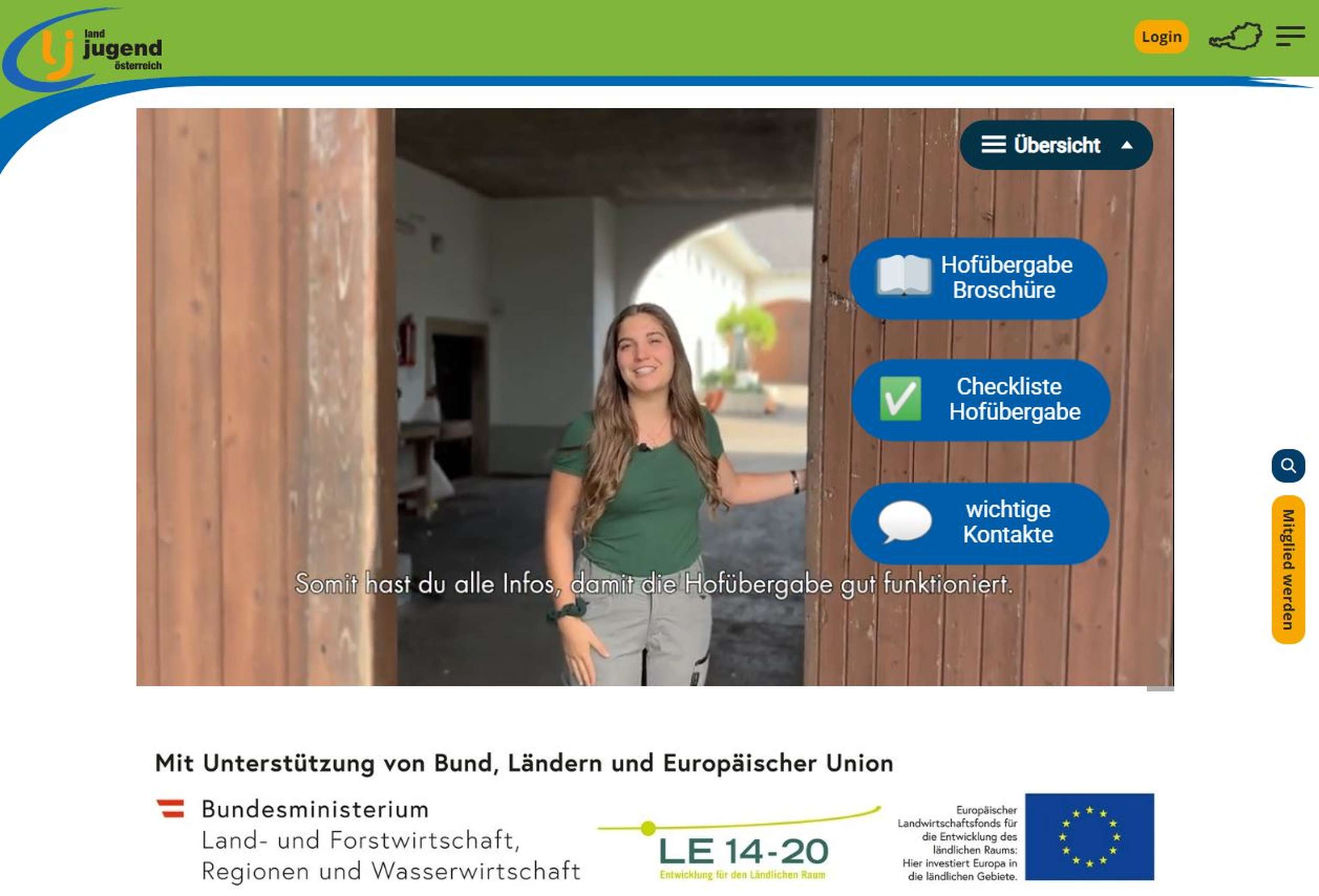 Interaktive Hofübernahme Broschüre