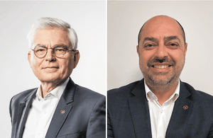 Thierry Lhotte und sein Nachfolger Marco Mazzaferri (r.)