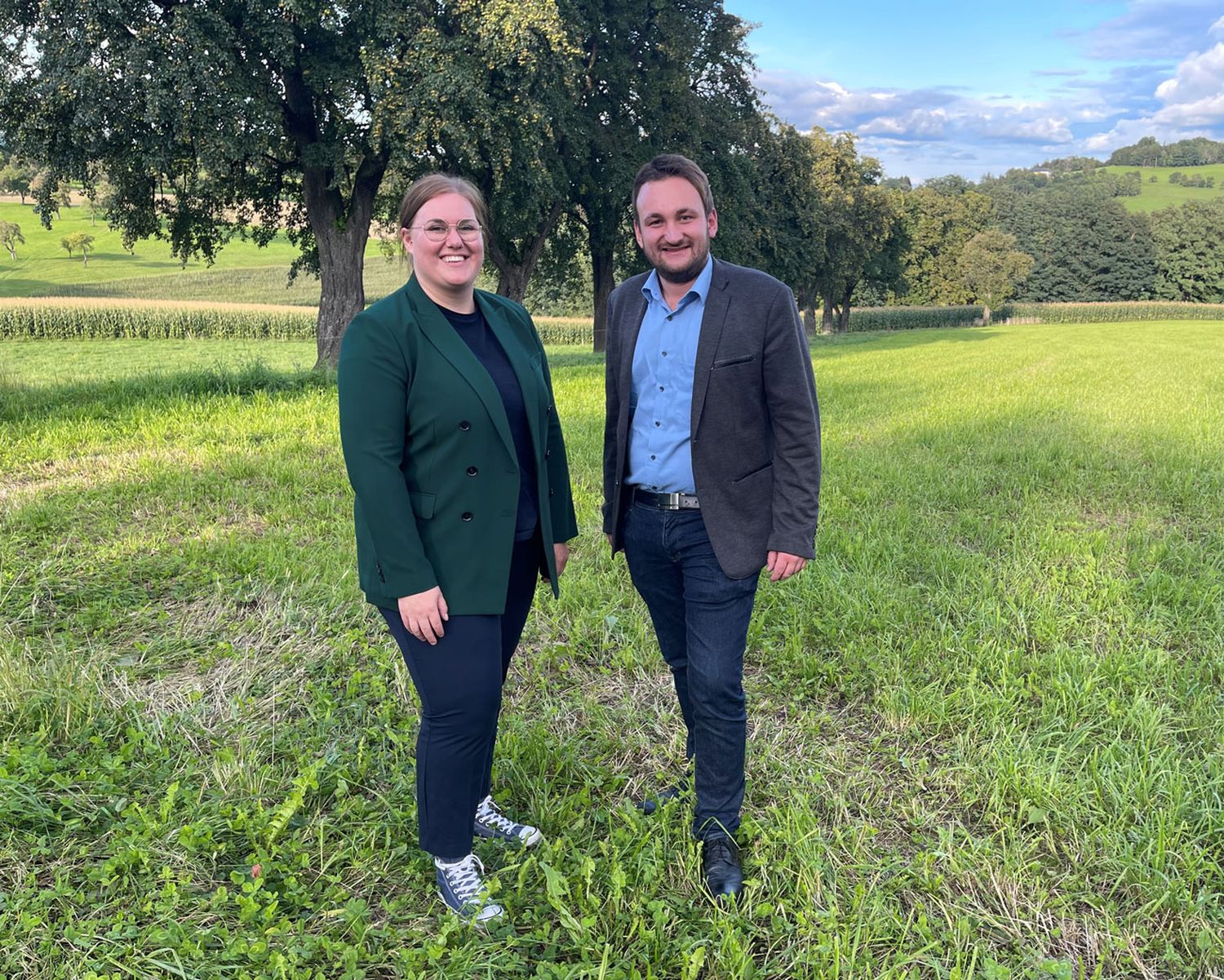 Die neue Jungbauern-Führungsspitze: Carina Reiter und Christian Lang