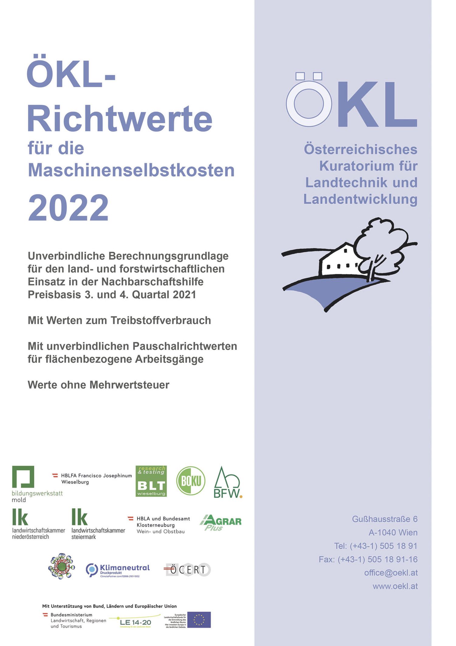 Die ÖKL-Richtwerte 2022