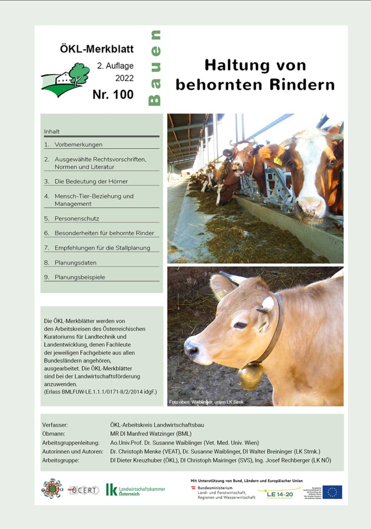 Das ÖKL-Merkblatt 100