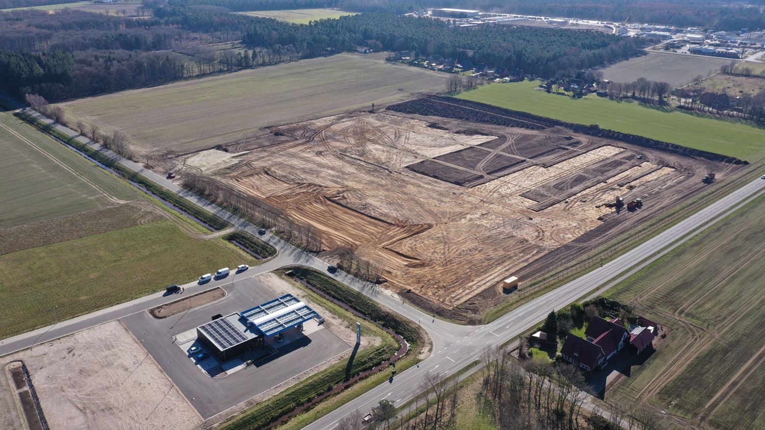 Auf rd. 7,5 ha Fläche beginnen gerade die Bauarbeiten für das neue Krone Ersatzteil- und Logistikzentrum in Spelle.