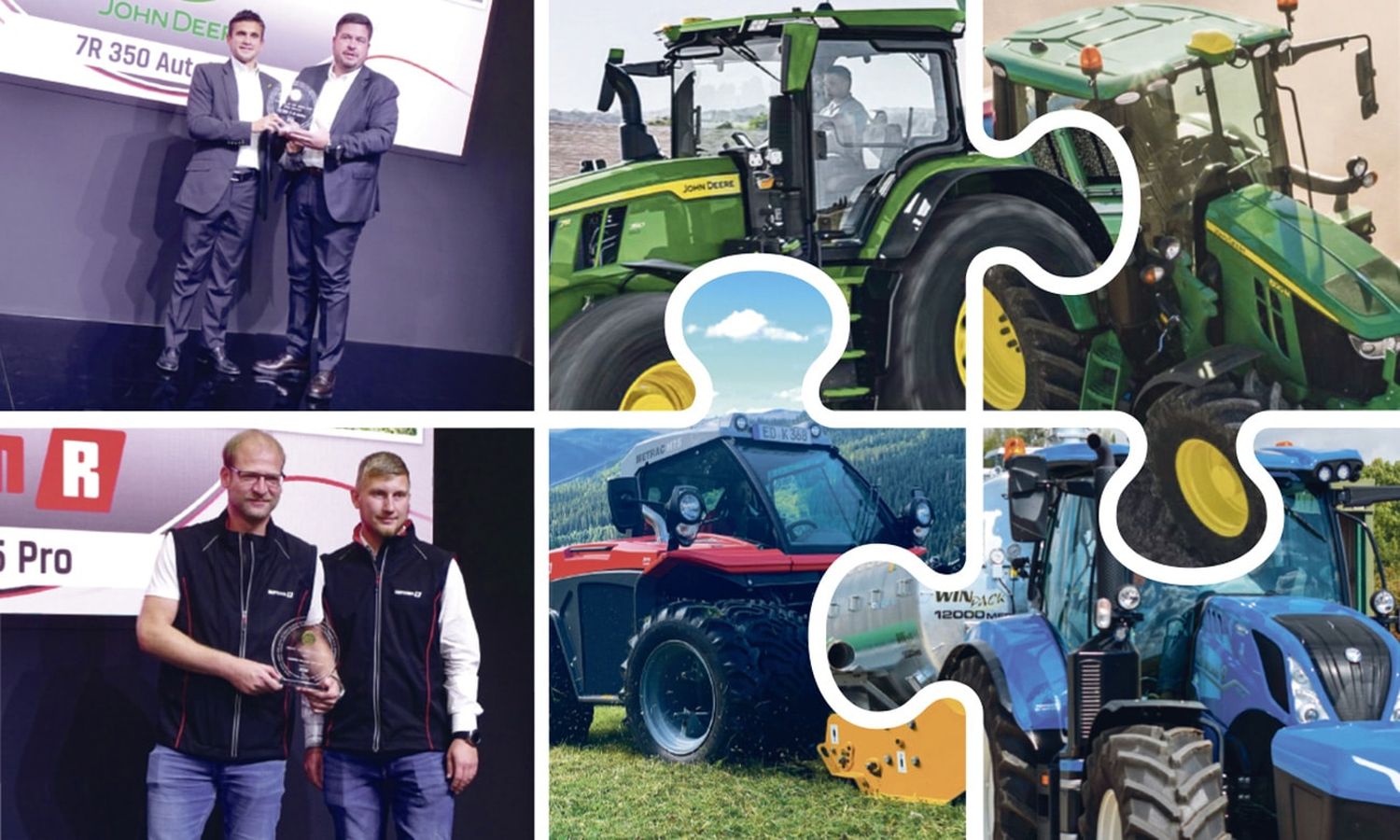 Tractor of the Year ist eine internationale Auszeichnung. 1998 ins Leben gerufen, wird sie jährlich von einer Gruppe unabhängiger Agrar- und Technikjournalisten, an die aus ihrer Sicht besten Traktoren am europäischen Markt vergeben, für 2022 an John Deere (2-mal), Reform und New Holland.