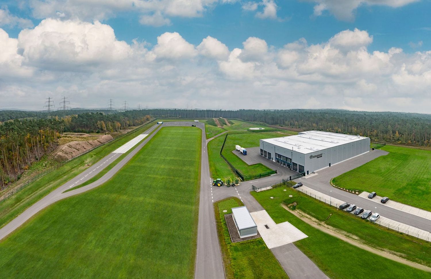 Krone Future Lab Luftaufnahme
