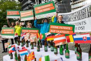 Kein Patent Auf Saatgut Bierflaschen Epa Muenchen C Thomas Einberger Argum