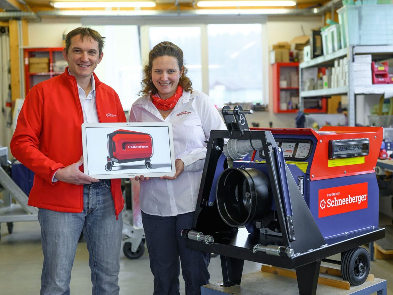 GF Barbara und Klaus Schneeberger wollen mit einer neuen Zapfwellengeneratoren-Generation den gesamten europäischen Markt erschließen.