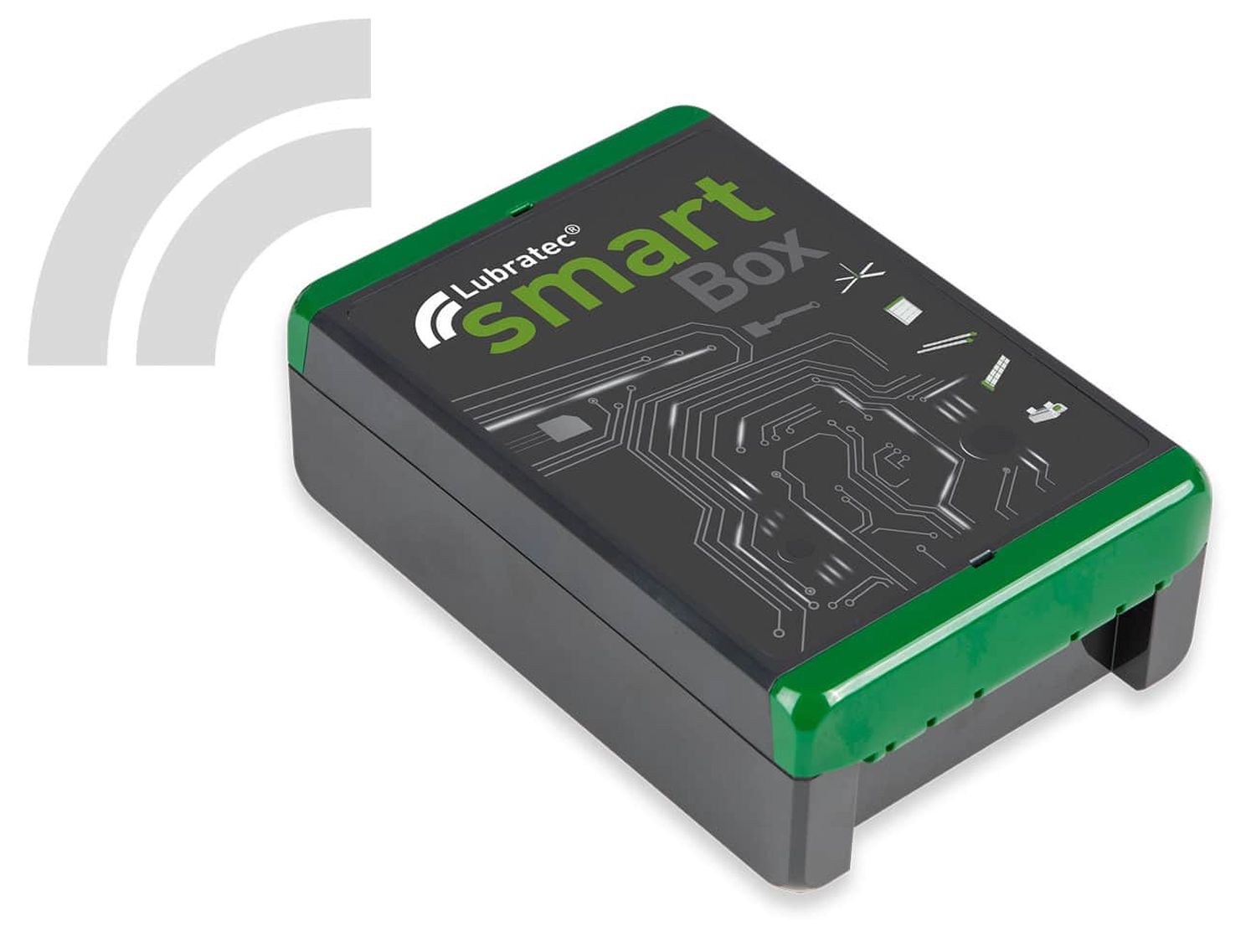 Die Lubratec SmartBox misst permanent wichtige Klimadaten in relevanten Stallbereichen.