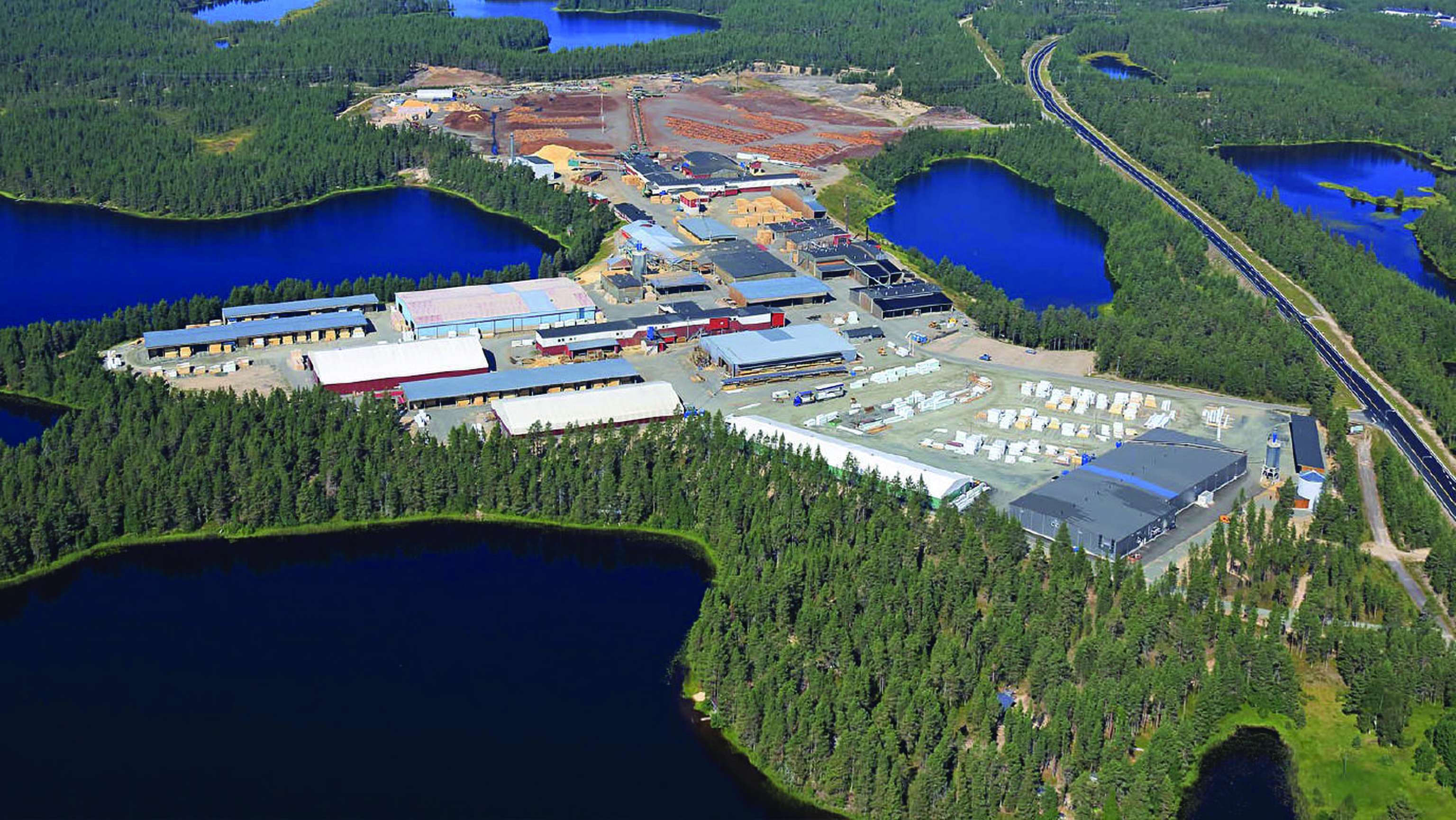 Pölkky Oy-Sägewerk in Kuusamo (Finnland).