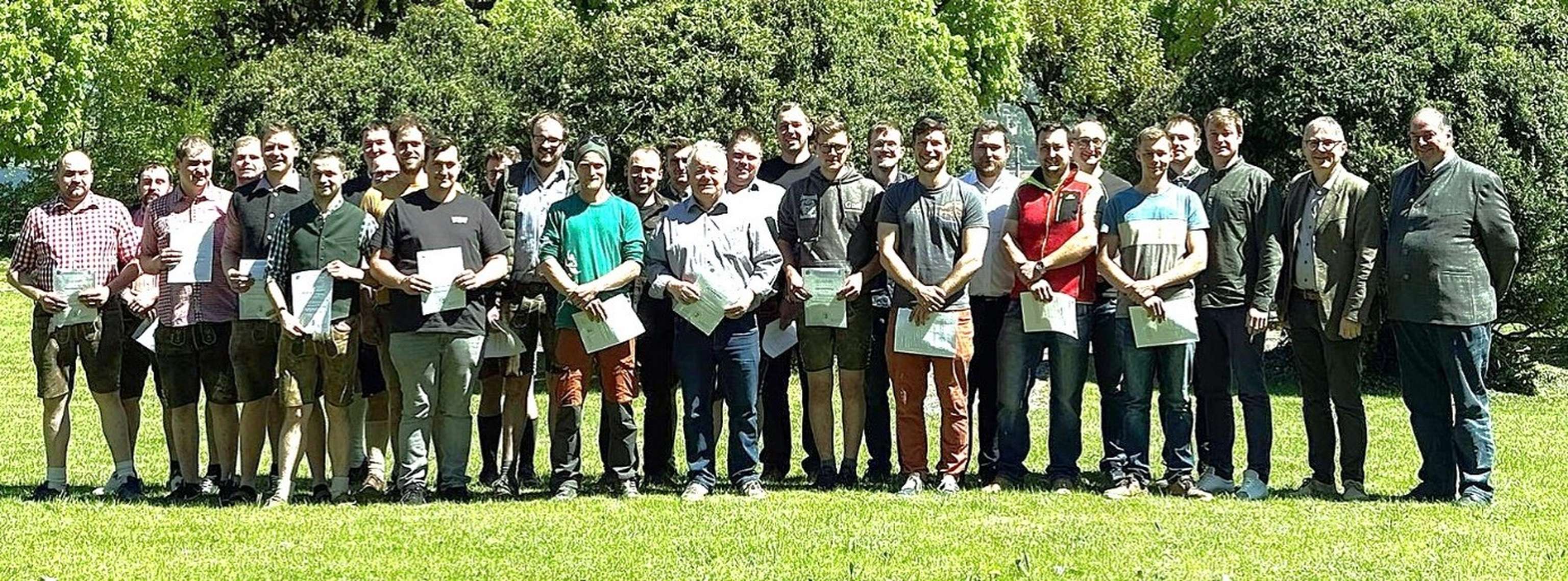 Die Abschlussklasse der Abendschule Forst am ABZ Hagenberg