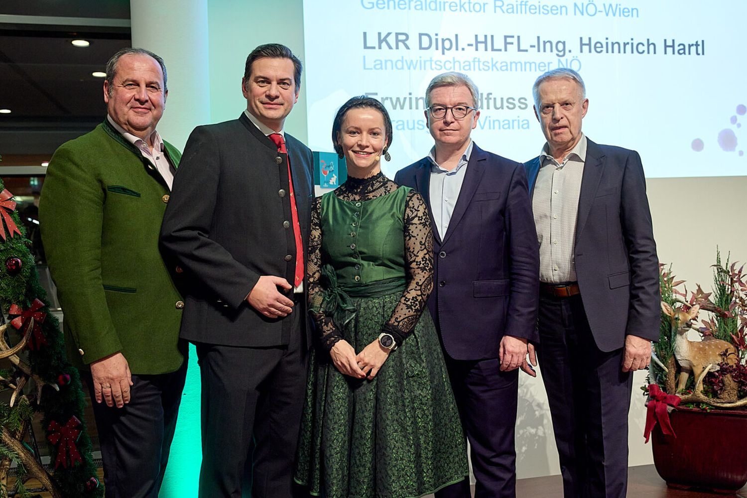 Josef Pröll (li): “Jäger empfehlen zu Wildbret Zweigelt.”
