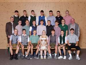 Abschlussklasse 3c der Fachrichtung Landwirtschaft am ABZ Hagenberg.