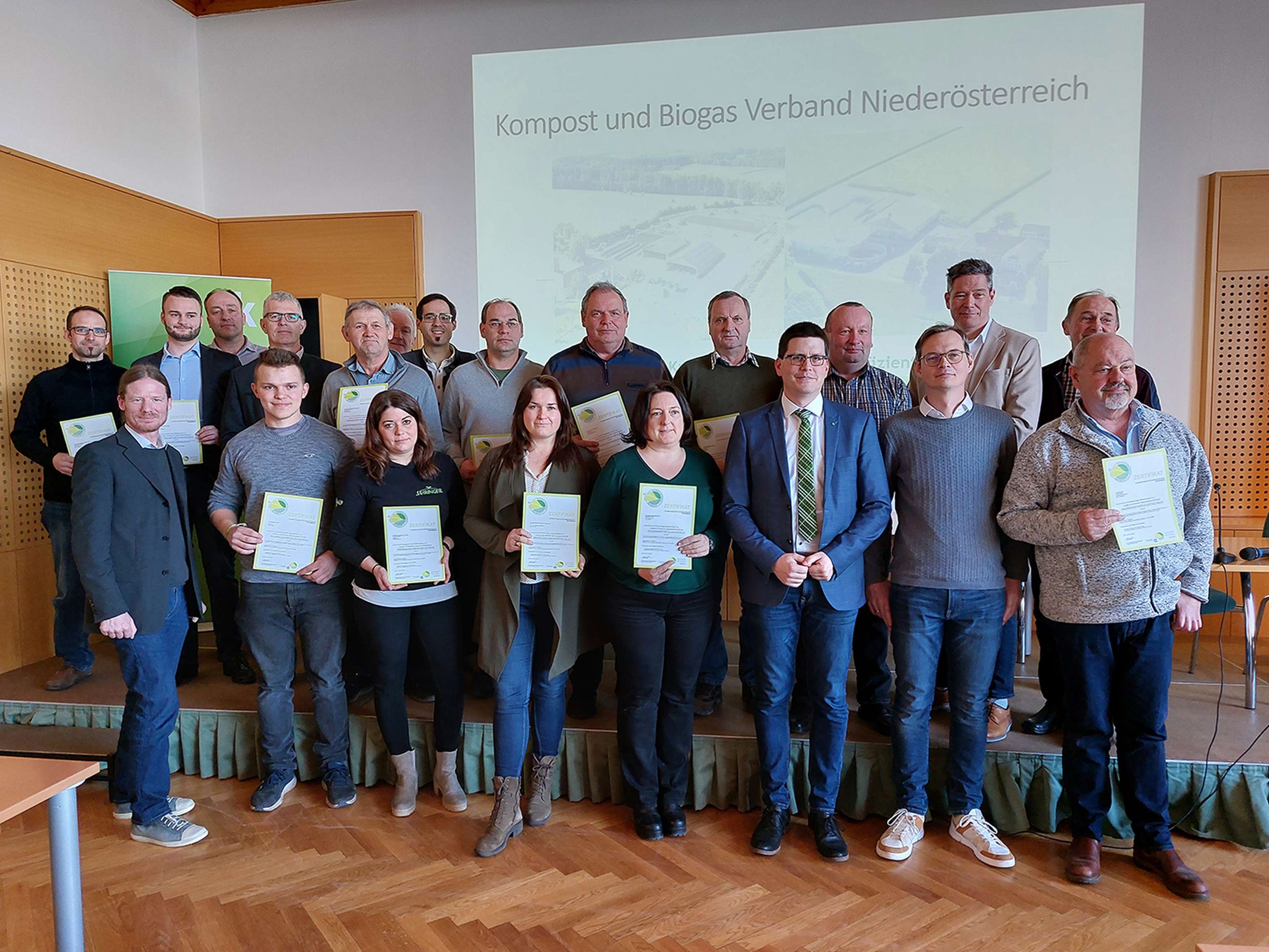 Verleihung der Kompost-Zertifikate